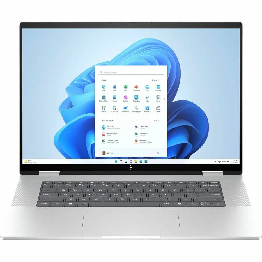HP ENVY x360 16-ac0023dx 16-Inch Touchscreen Convertible 2-in-1 Laptop with Intel Core Ultra 7 Processor and 16GB RAM in Glacier Silver