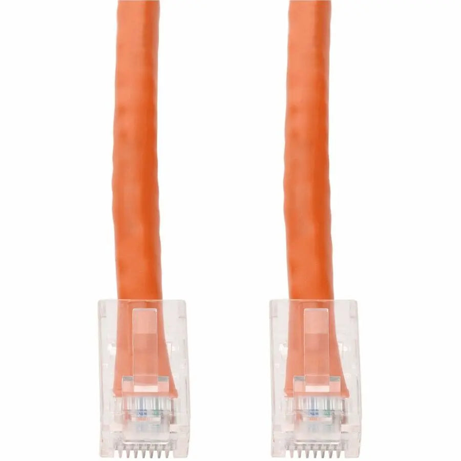 AddOn 6in Orange CAT6A PVC Ethernet Patch Cable - RJ-45 Male to Male, Non-Booted, UTP, 10 Gbps Speed
