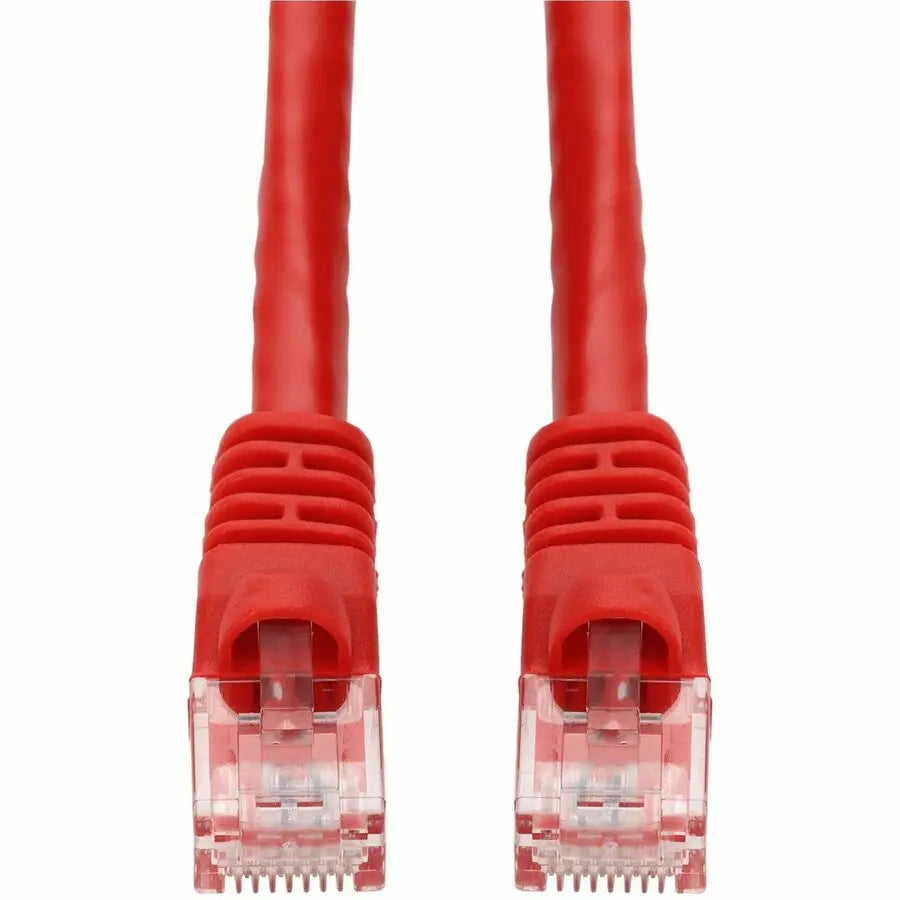 AddOn 75ft Red CAT 6 PVC Ethernet Cable Snagless Bubble Boot RJ-45 M/M for High-Speed Network Connections by ADDON