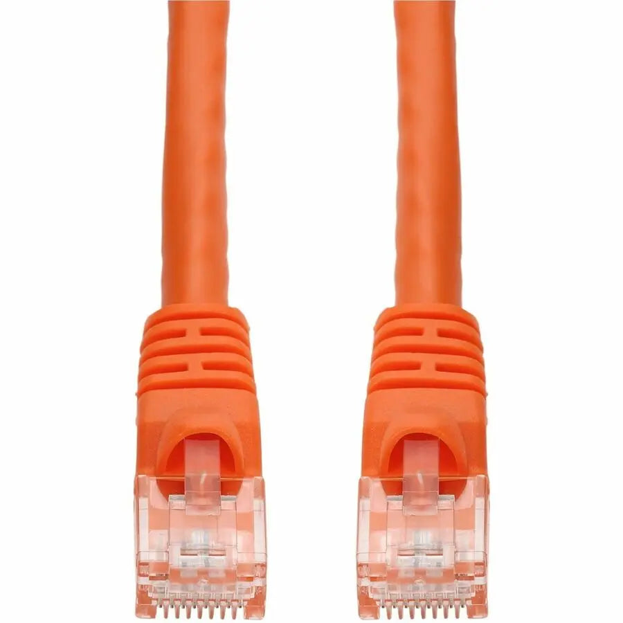 AddOn 75ft Orange CAT 6 PVC Ethernet Cable Snagless Bubble Boot RJ-45 M/M