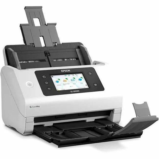 Epson EdgeLink DS-800WN Wireless Network Color Document Scanner – 50 ppm, 100 IPM, 100-Page ADF, USB 3.2, Wi-Fi, Ethernet