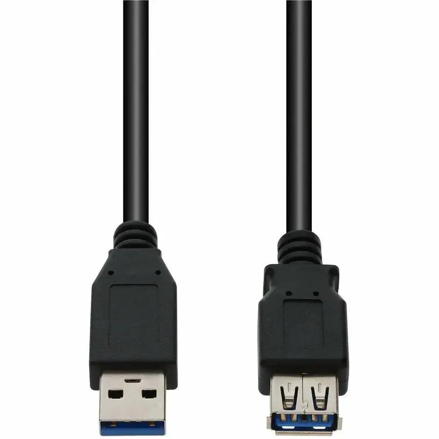 AddOn 6ft USB-A 3.0 Male to Female Extension Cable - Black by ADDON