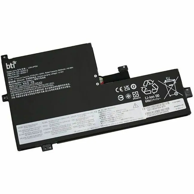 BTI 5B11B36309-BTI Battery for Lenovo Chromebook 500E Gen 3, 100E 2nd Gen MTK 2 - 11.4V, 42Wh, 3 Cell Replacement