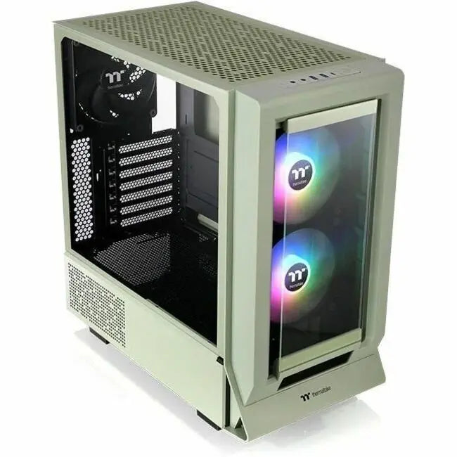 Thermaltake Ceres 350 MX Matcha Green Mid Tower PC Case with ARGB Fans and Tempered Glass Panels