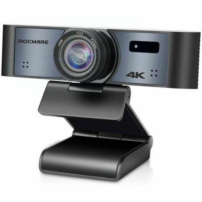 ROCWARE RC16 Webcam with 4K UHD, 110° Wide Angle, AI Auto Framing and Microphone