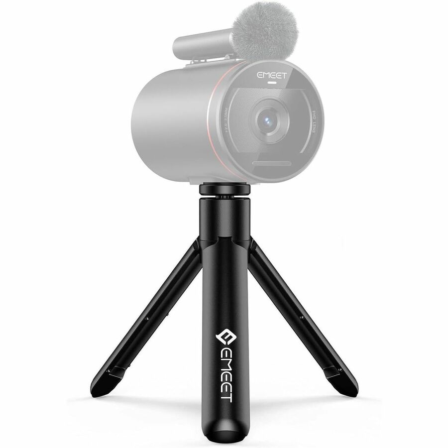 EMEET TD303 Adjustable Tripod for Webcams and StreamCams, 1/4-Inch Screw, Black