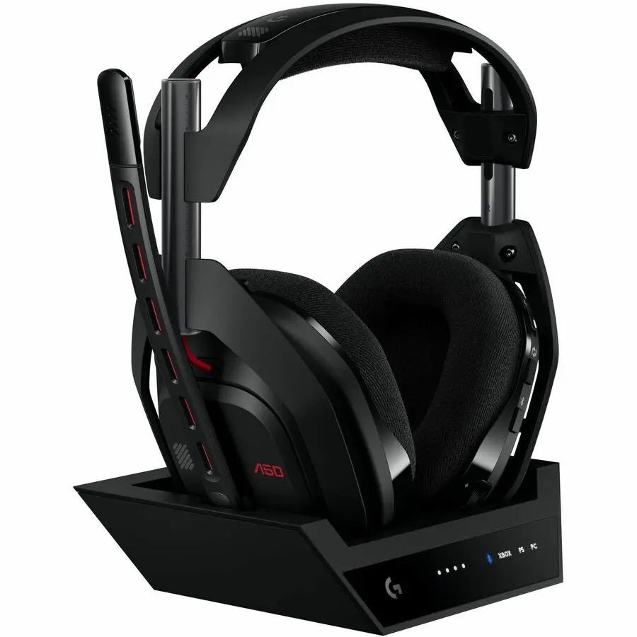 Logitech G Astro A50 (Gen 5) Wireless Gaming Headset with Base Station – PRO-G Graphene Drivers, 3-System Switching, LIGHTSPEED Wireless, Bluetooth, Black