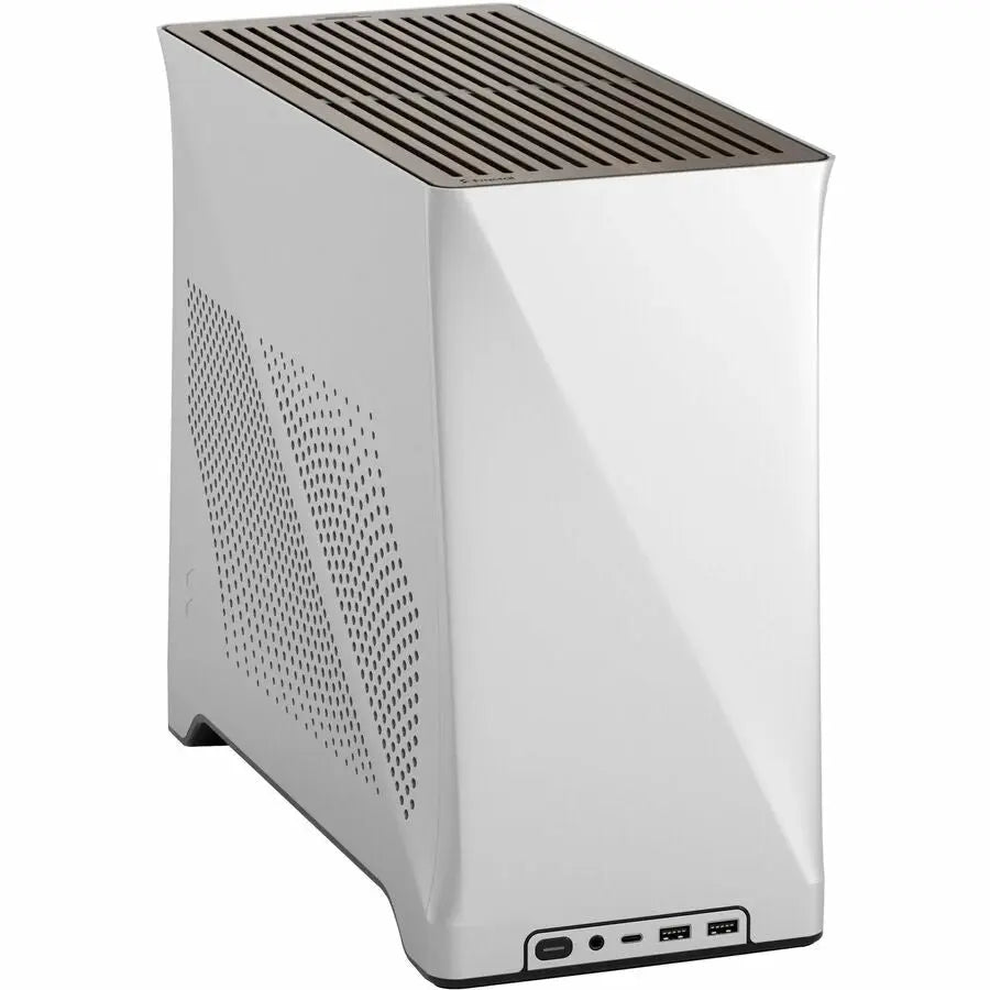 Fractal Design Era 2 Small Form Factor Gaming Computer Case with Anodized Aluminum and Walnut Top