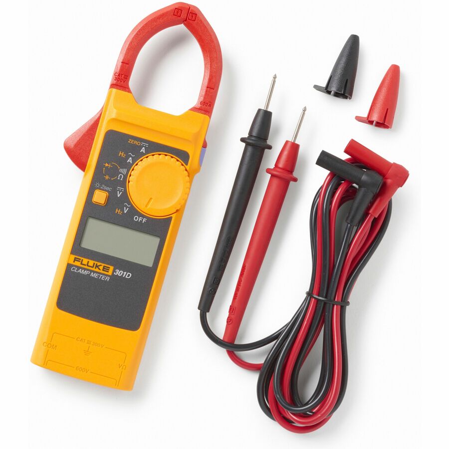 Fluke 301D-R FLUKE-301D-R 600A AC/DC Clamp Meter with Slim Body and Thin Jaw