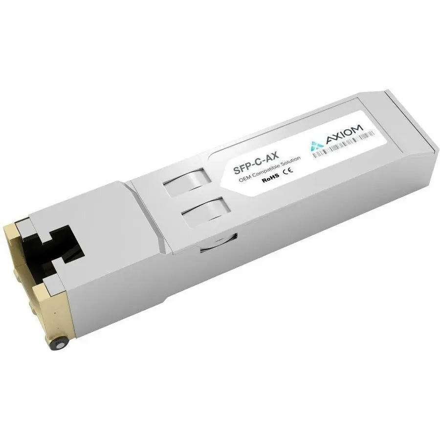 Axiom 1000BASE-T SFP Transceiver Module (Part SFP-C-AX) for High-Speed Data Networking