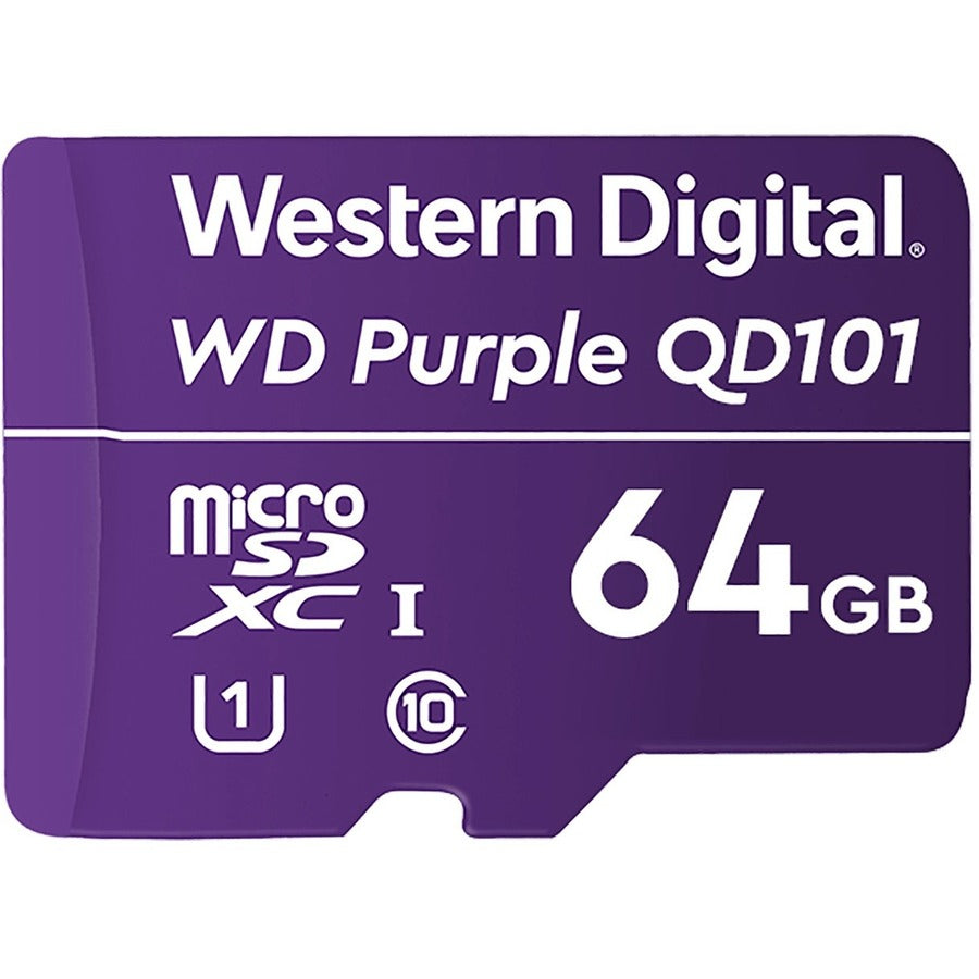 Western Digital WD Purple SC QD101 64GB microSDXC Card for Security Cameras