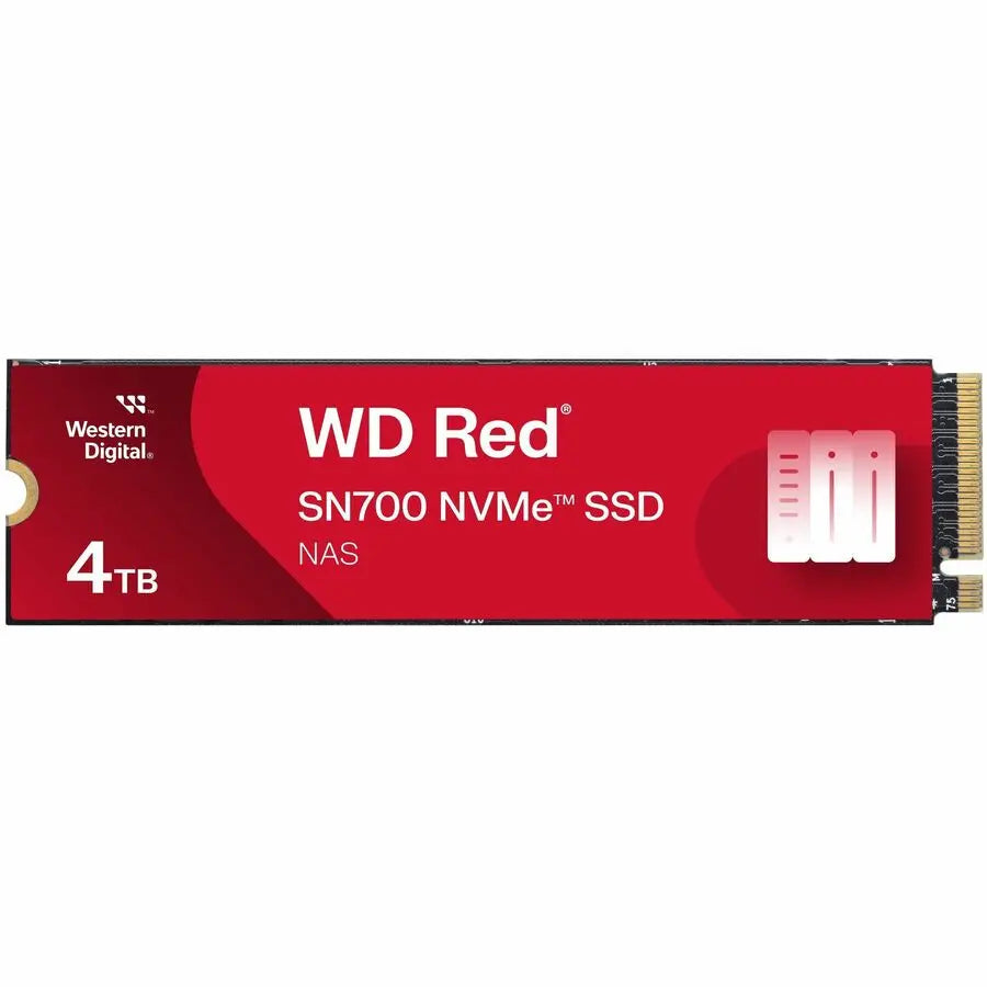 Western Digital Red SN700 NVMe SSD WDS400T1R0C for NAS Devices – 4TB, M.2 2280