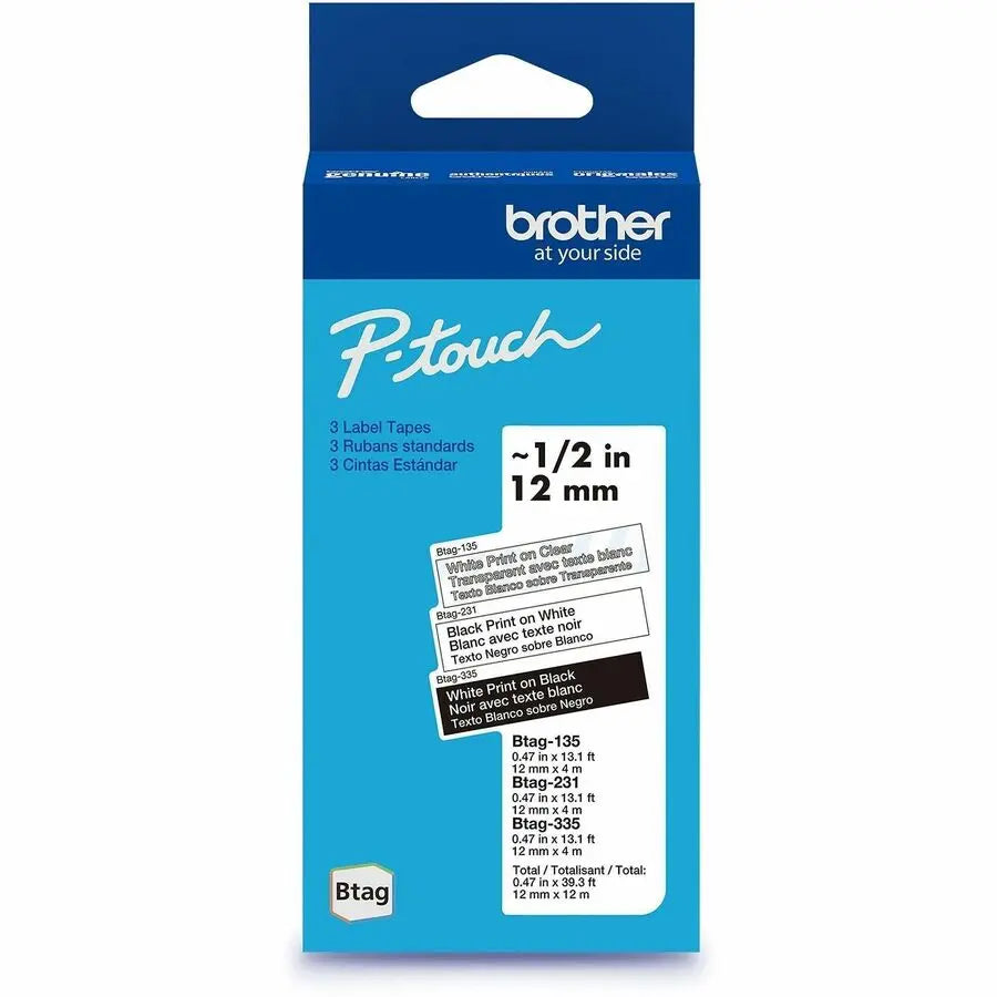 Brother Industries, Ltd P-touch Label Tape 3-Pack for PT-N10, PT-N20, PT-N25BT
