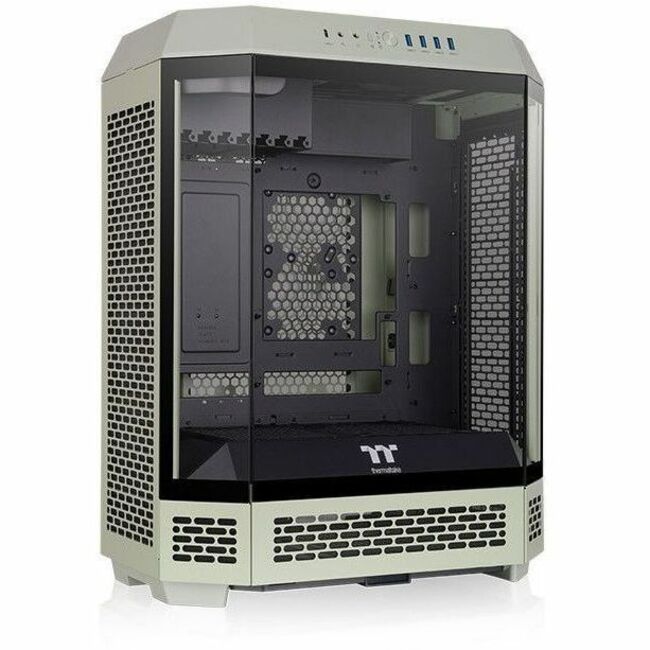Thermaltake The Tower 600 Matcha Green Mid Tower Chassis with Support for Up to 420mm Radiator and Customizable Viewing Options