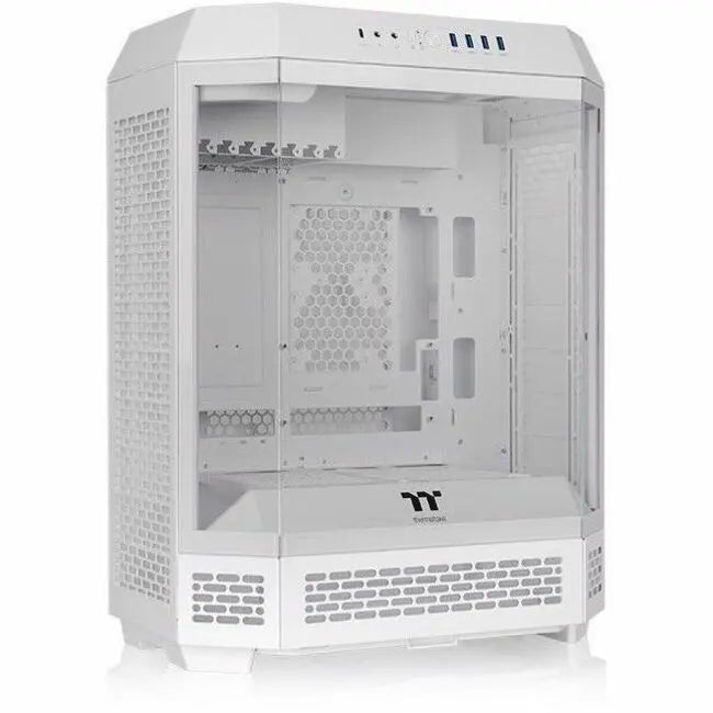 Thermaltake The Tower 600 Snow Mid Tower Chassis - White Gaming Computer Case with Support for Up to 420mm Radiator and Hidden-Connector Motherboards
