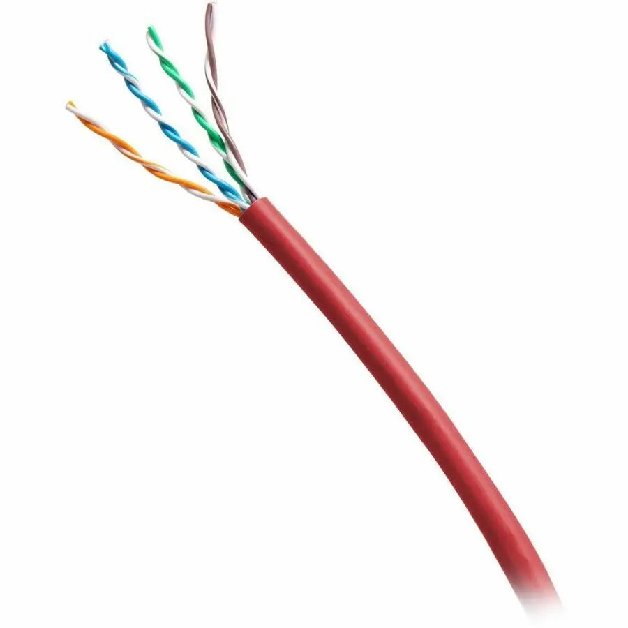 LEGRAND AV - C2G Cat6 UTP Network Cable, TAA Compliant, 550 MHz, Riser Rated, Red, Bulk Packaging