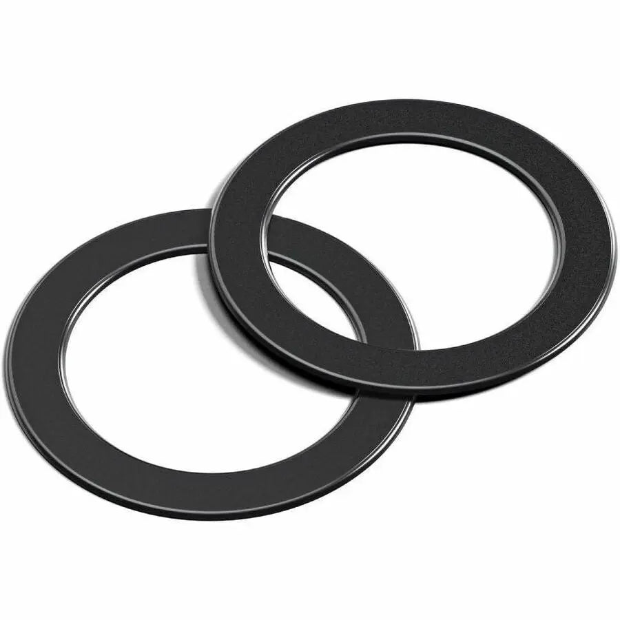 Alogic MagSafe Magnetic Ring - Compatible with Qi Wireless Charging, Black, Pack of 2