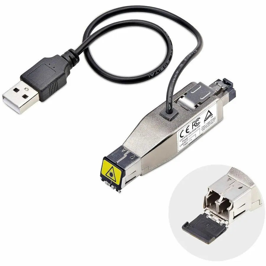 StarTech.com D01ML55U-FIBER-MEDIA Gigabit Fiber to Ethernet Media Converter – USB Powered, TAA Compliant, Compact Design
