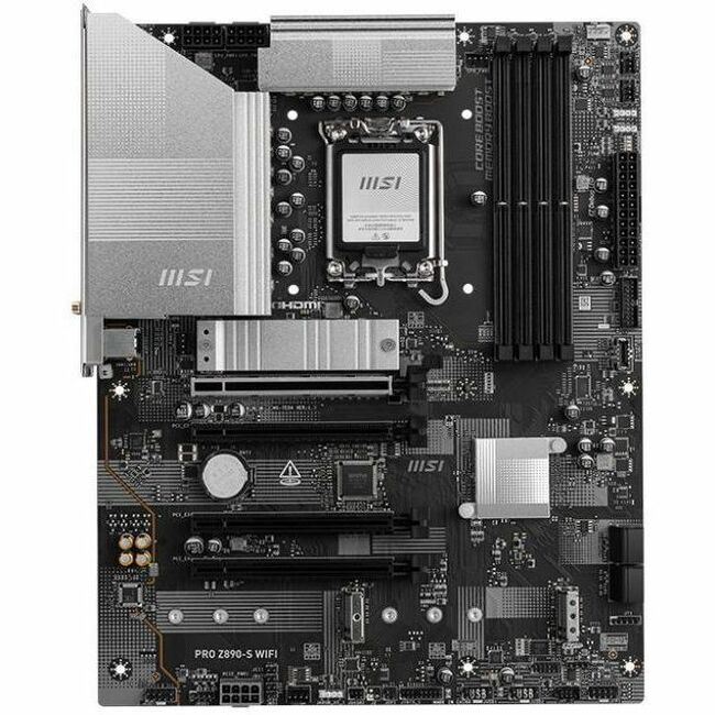 MSI PRO Z890-S WIFI ATX Motherboard with Wi-Fi 7 and PCIe 5.0 for Intel Core Ultra Processors