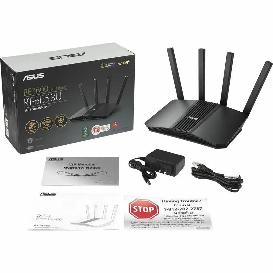 ASUS RT-BE58U Wi-Fi 7 Dual-Band Wireless Router with Smart AiMesh Technology by ASUS Computer International