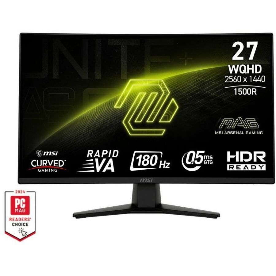 MSI MAG 274CQF 27-inch Curved Gaming Monitor with 2K Resolution and 180Hz Refresh Rate