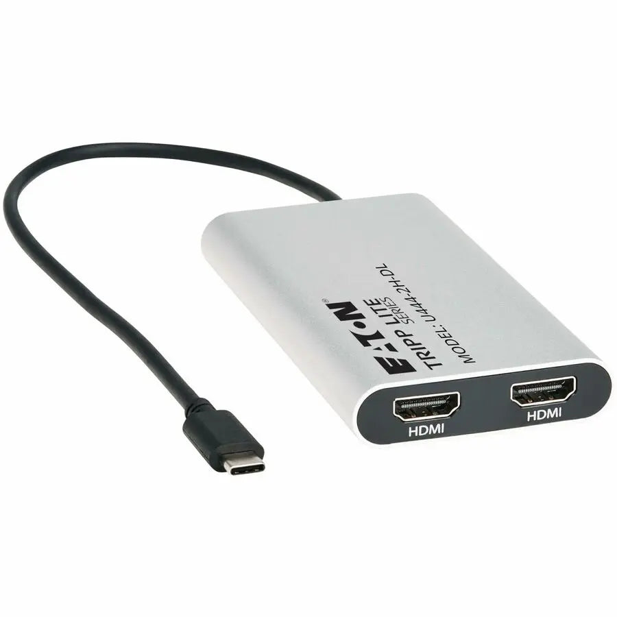 Eaton Tripp Lite Series U444-2H-DL USB-C Dual 4K HDMI Adapter with 100W Power Delivery