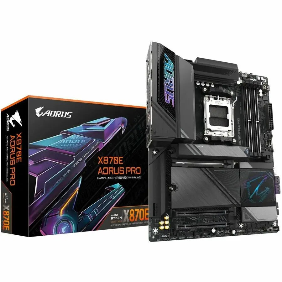 GIGABYTE X870E PRO Gaming Desktop Motherboard for AMD Ryzen with DDR5 Support and PCIe 5.0