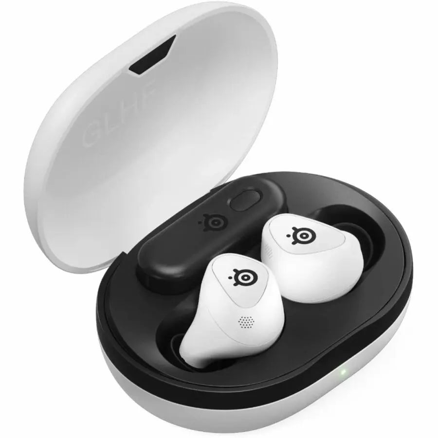 SteelSeries Arctis GameBuds Gaming Earset White – Wireless In-Ear Headphones with Noise Cancellation and 10-Hour Battery Life