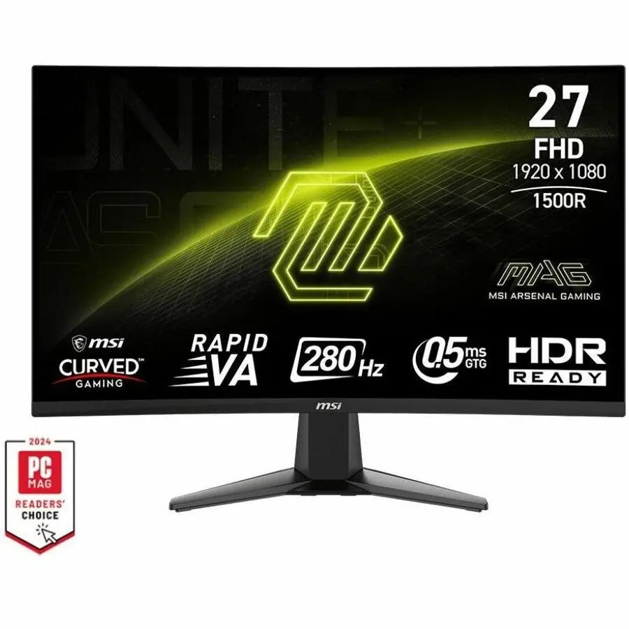 MSI MAG 276CXF 27-Inch Curved Gaming LED Monitor with 280Hz Refresh Rate and 0.5ms Response Time