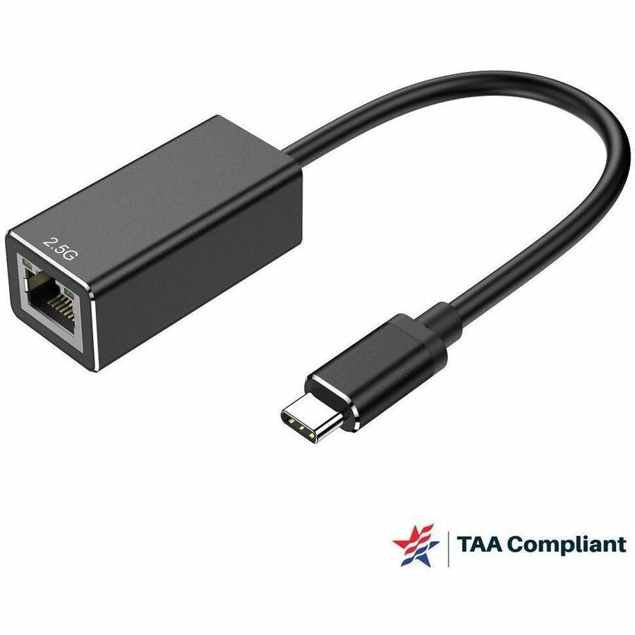 4XEM USB-C to 2.5 Gbps Ethernet Adapter - TAA Compliant, Portable, USB 3.2 Gen 1