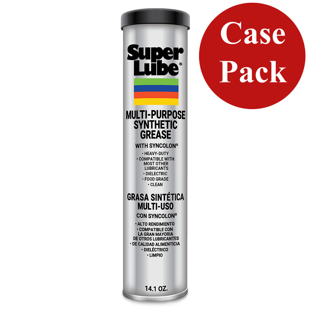 Super Lube Multi-Purpose Synthetic Grease with Syncolon - 14.1 oz Cartridge (Case of 12)
