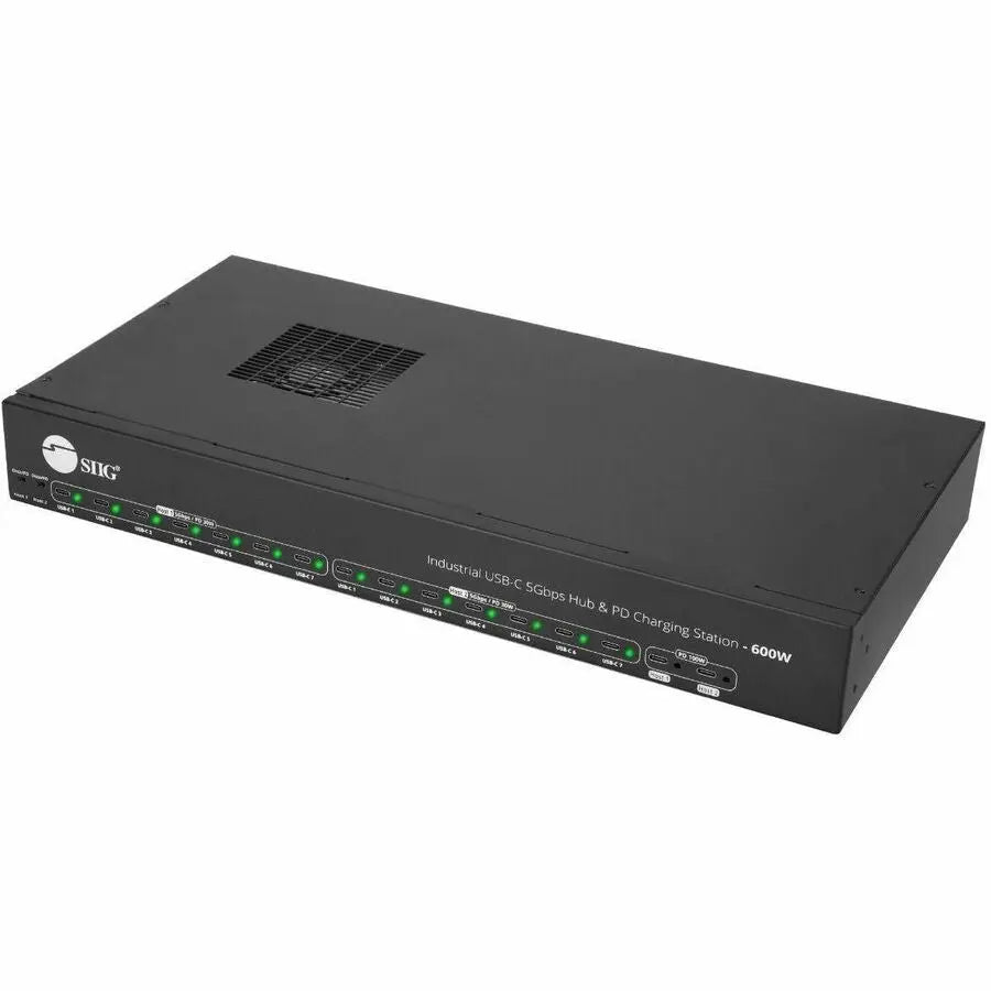 SIIG ID-US0B11-S3 Industrial USB-C 5Gbps Hub & 600W Power Charging Station
