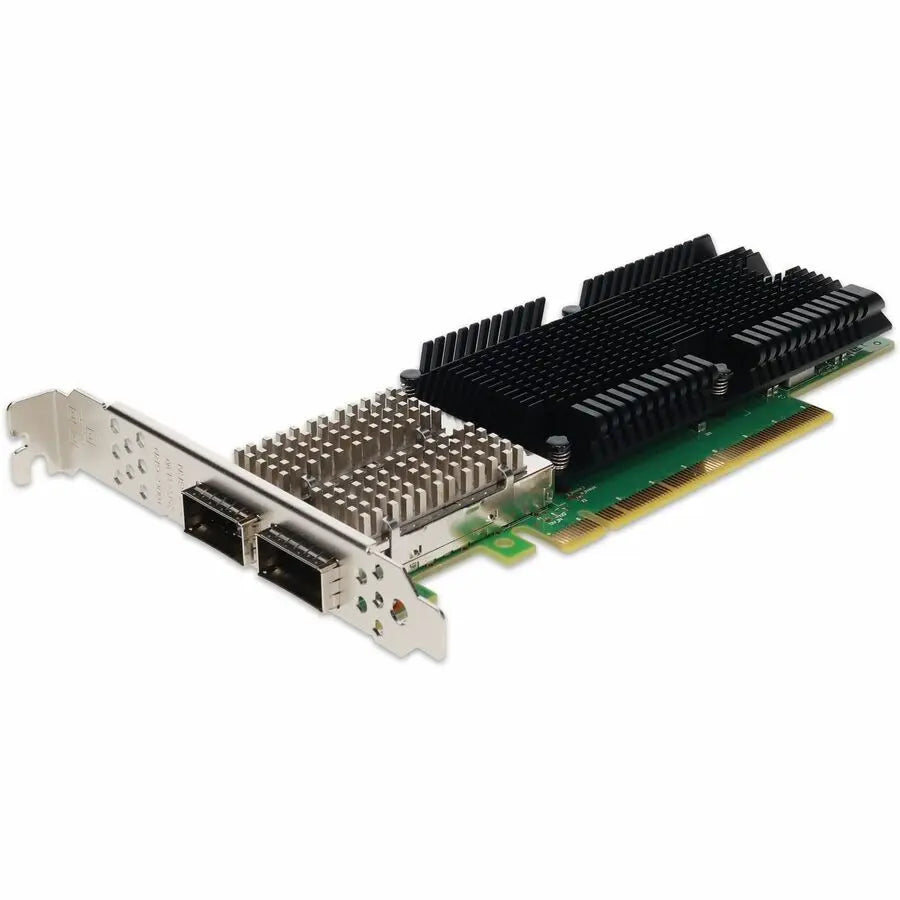 AddOn Mellanox MCX516A-CCAT-AO 100GbE Dual-Port QSFP28 Network Interface Card for High-Speed Data Transfer