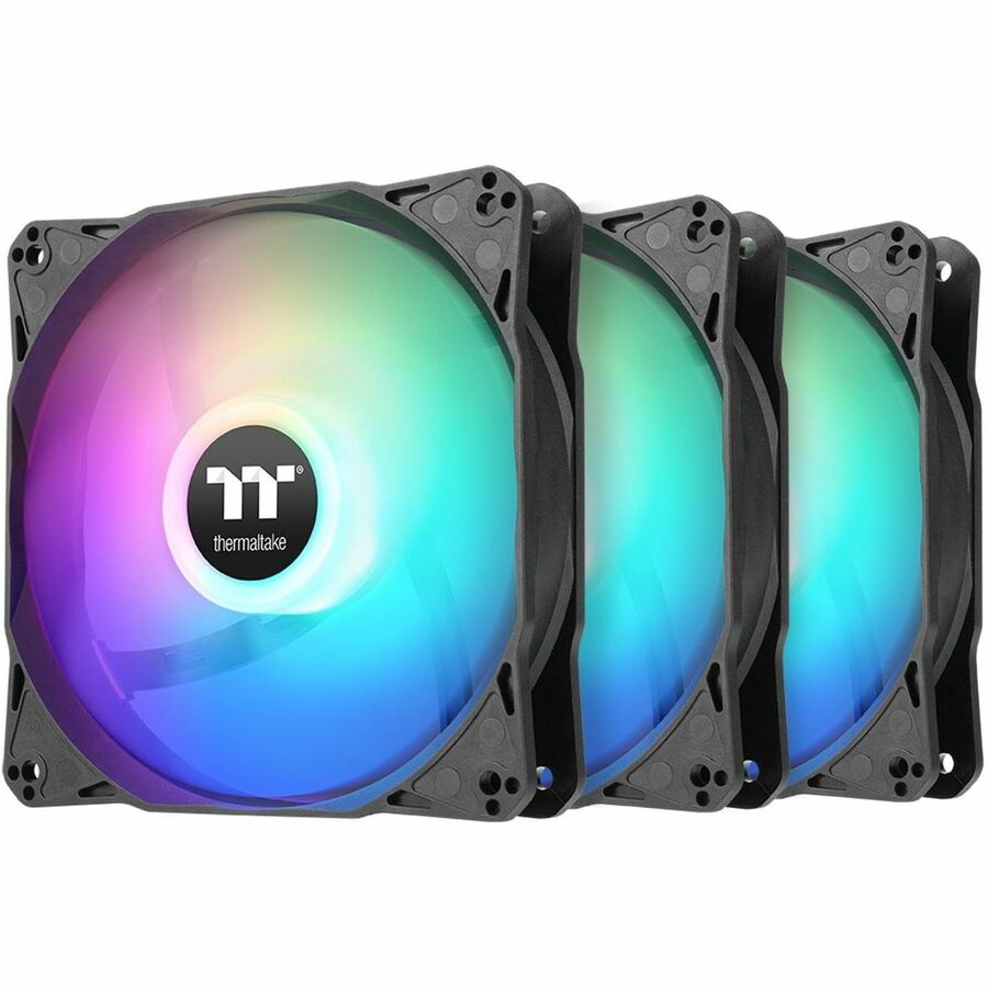 Thermaltake LE120 ARGB Sync PC Cooling Fan (3-Fan Pack) with RGB Lighting and Hydraulic Bearing