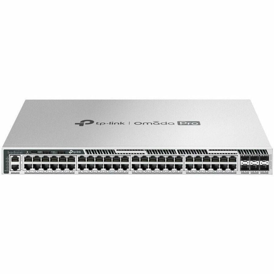 Omada S6500-48GP6XF Ethernet Switch by TP-LINK Technologies – 48 Gigabit PoE+ Ports, 6 10 Gbps SFP+ Slots, Rack-Mountable, High-Performance Layer 3 Managed Switch