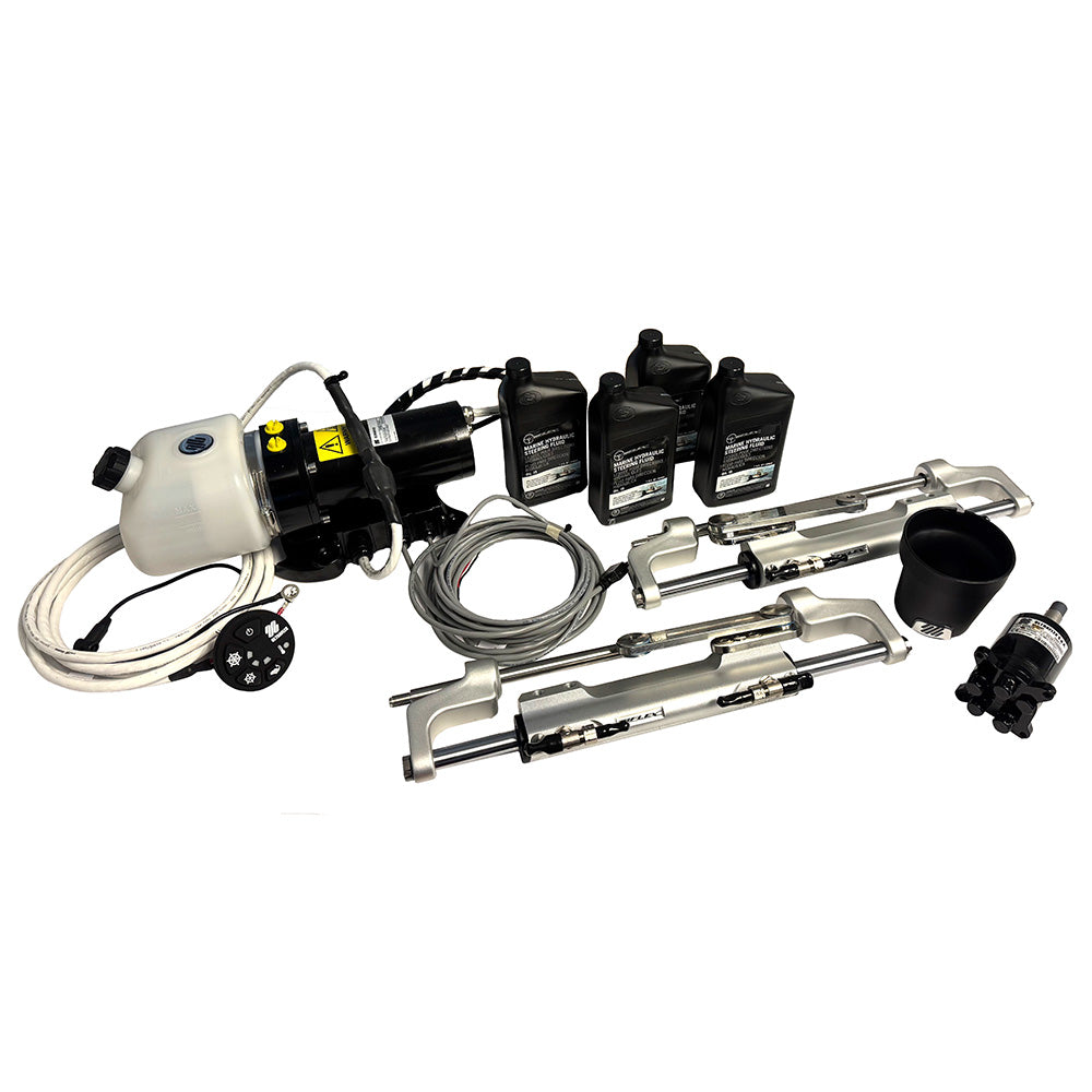 Uflex USA MasterDrive Steering System ? Single Station Twin Cylinder Kit UC128TS with SVS 1 & SVS 1P Cylinders