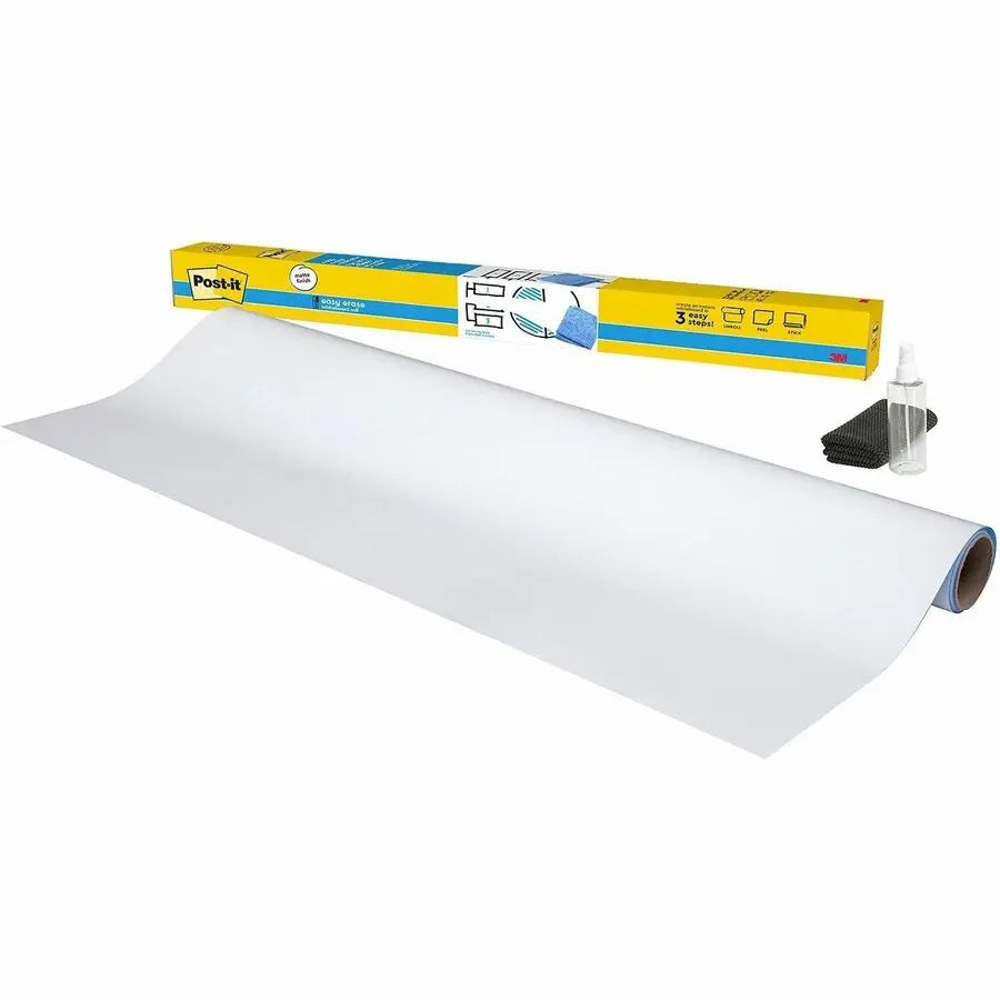 3M Easy Erase Whiteboard Roll, 8' x 4' – Reusable Dry Erase Surface for Workspaces