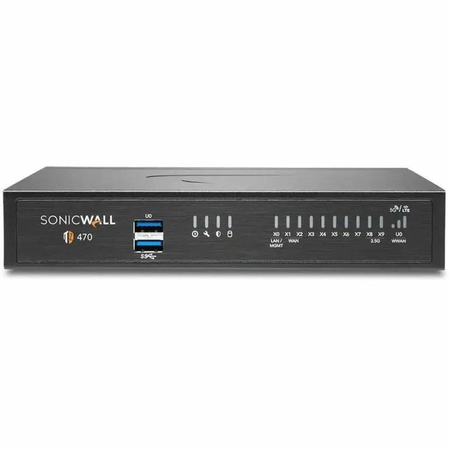 SonicWall TZ470 Network Security Firewall Appliance - Essential Secure Upgrade