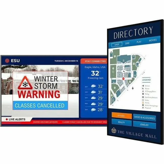Planar SLP43 43-Inch 4K Ultra HD LCD Digital Signage Display for Commercial Use