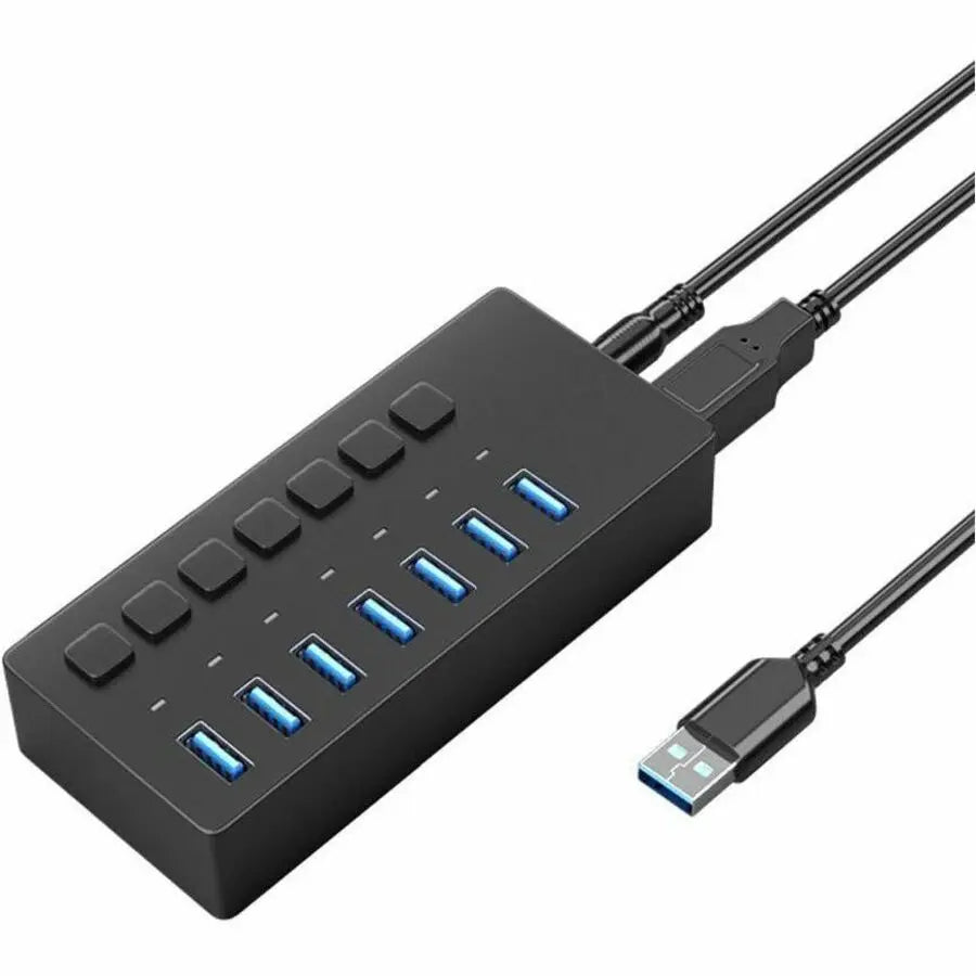 4XEM 7-Port USB 3.0 Power Switch Data Transfer Hub (Part #4XH707)