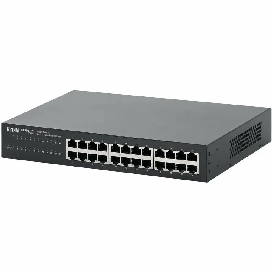 Eaton Tripp Lite Series 24-Port 10/100/1000 Mbps Desktop Gigabit Ethernet Unmanaged Switch, Metal Enclosure