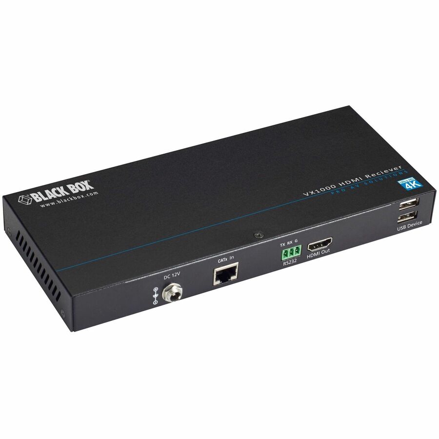 Black Box VX1000 Series Extender - 4K HDMI, CATx, USB Video Transmission