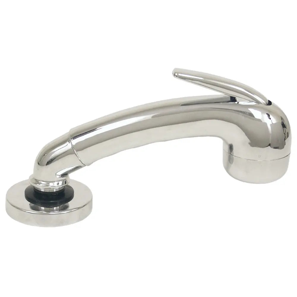Scandvik Chrome Euro Sprayer with 6 ft Black Nylon Hose – Model 14041