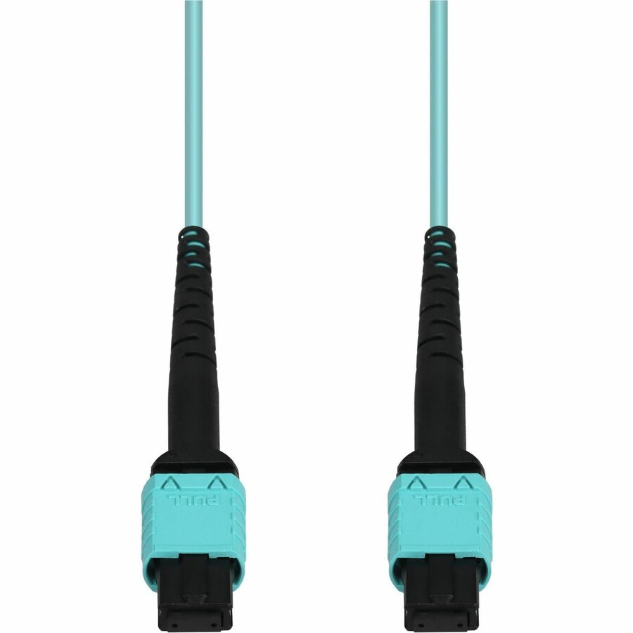 AddOn 0.5m MPO/UPC to MPO/UPC Aqua OM4 OFNR Riser-Rated 12-Strand Fiber Patch Cable
