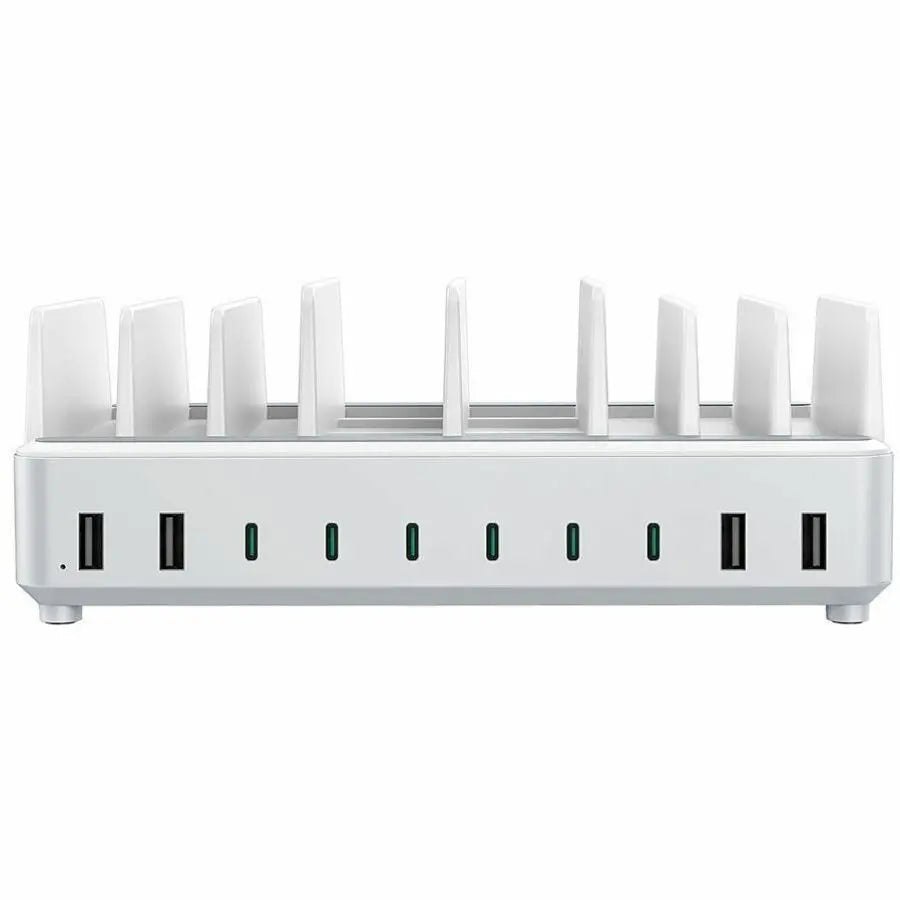 4XEM 120W 10-Port USB-A and USB-C Charging Station - Multi-Device Power Hub for Smartphones, Tablets, and Laptops