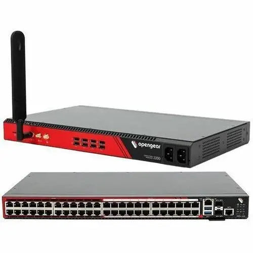 Opengear OM2200 OM2224-24-10G Infrastructure Management Equipment with 24 Ethernet and 24 Serial Ports