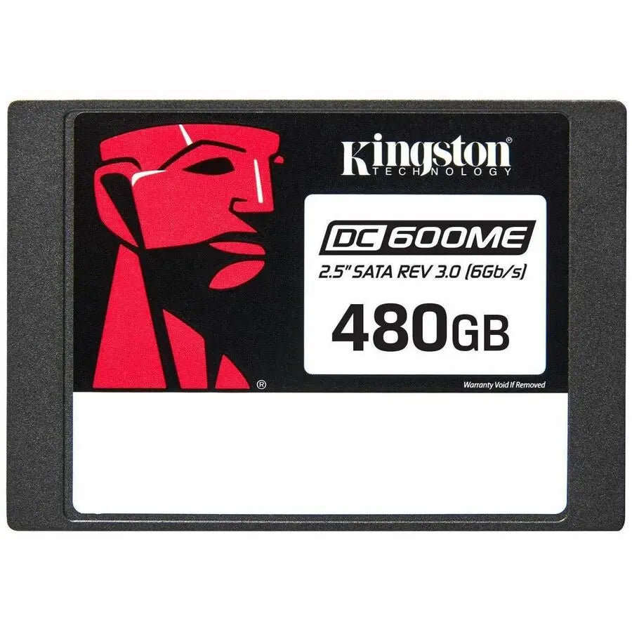 Kingston DC600ME 480GB Enterprise SSD - 2.5 Inch SATA 6Gbps with Hardware Power Loss Protection and AES 256-bit Encryption