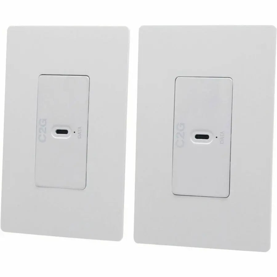 LEGRAND AV C2G Superbooster 1-Port USB Over Cat6a Wall Plate Extender Kit USB 3.2 Gen1