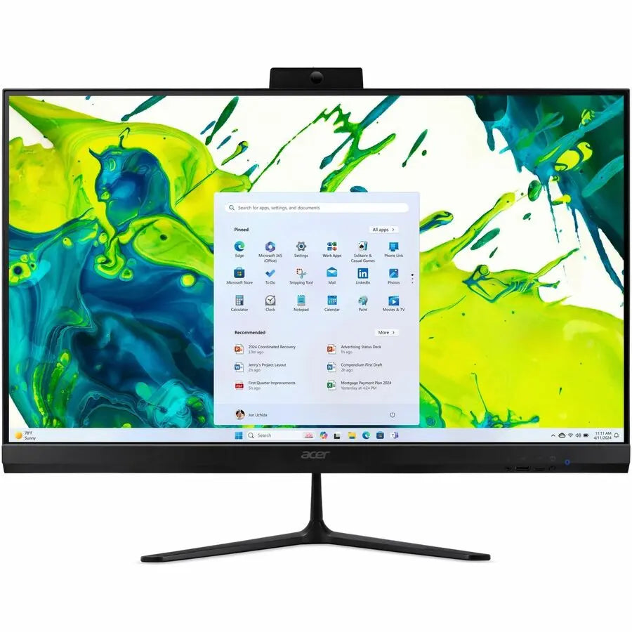 Acer Aspire C27-2G-UR15 All-in-One Computer - AMD Ryzen 5 7430U - 16 GB - 27" - Desktop