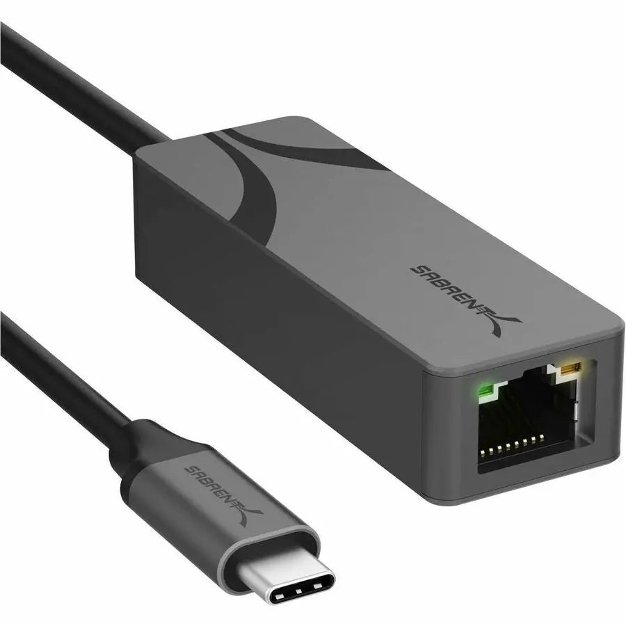 Sabrent USB-C to 2.5Gbps Ethernet Adapter (NT-25GA) – Portable USB 3.0 Ethernet Converter with 2.5GBASE-T Support